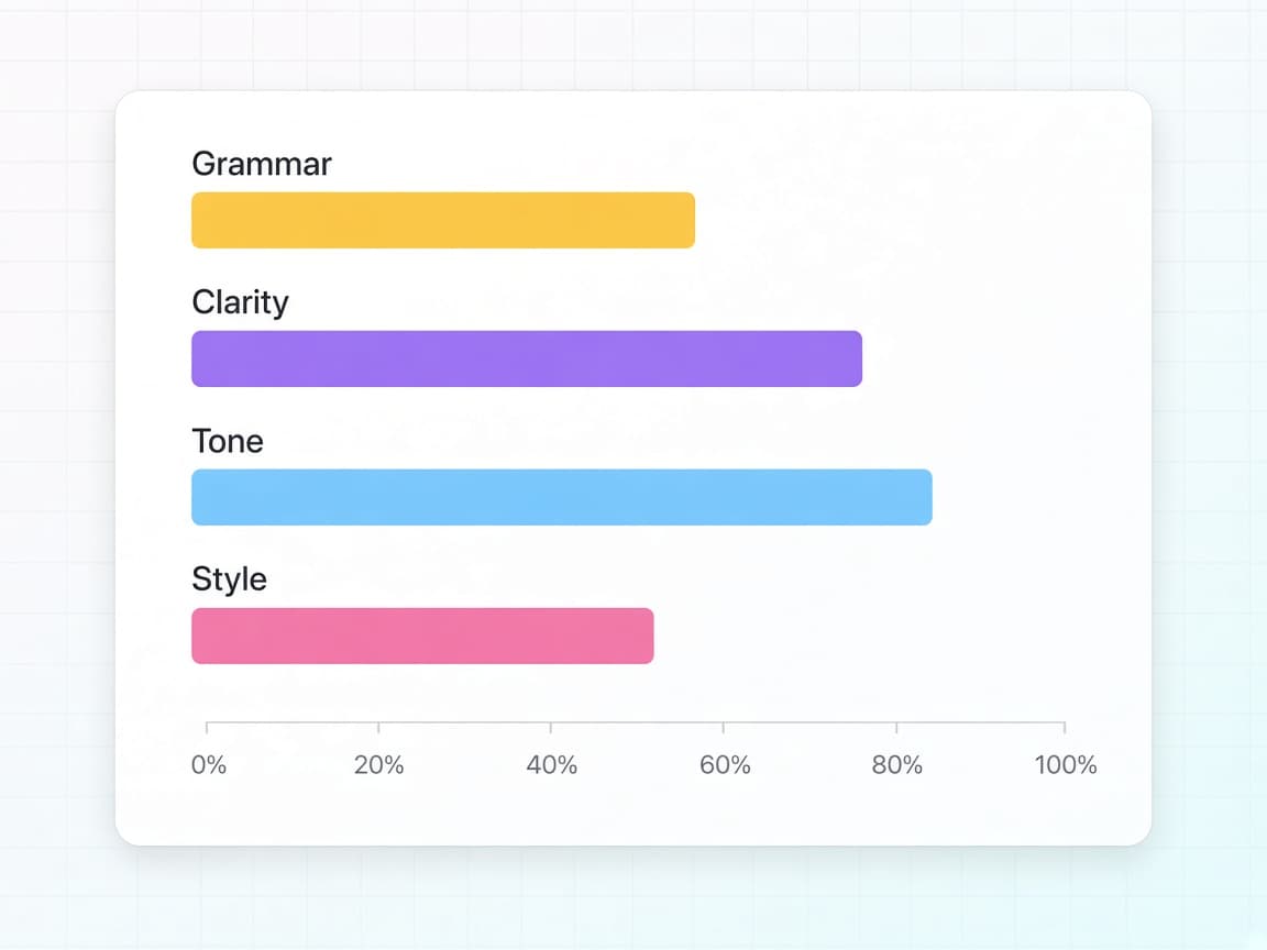 Writing skill breakdown bars
