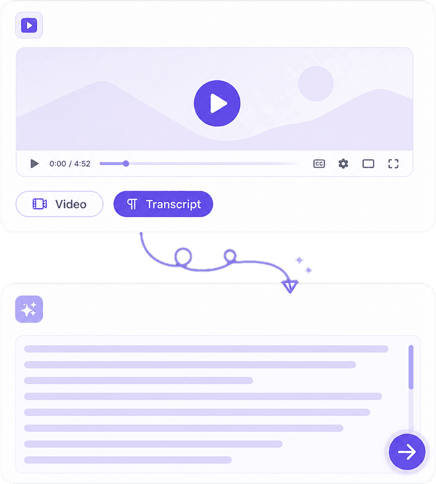 Video Subtitles and AI Summary